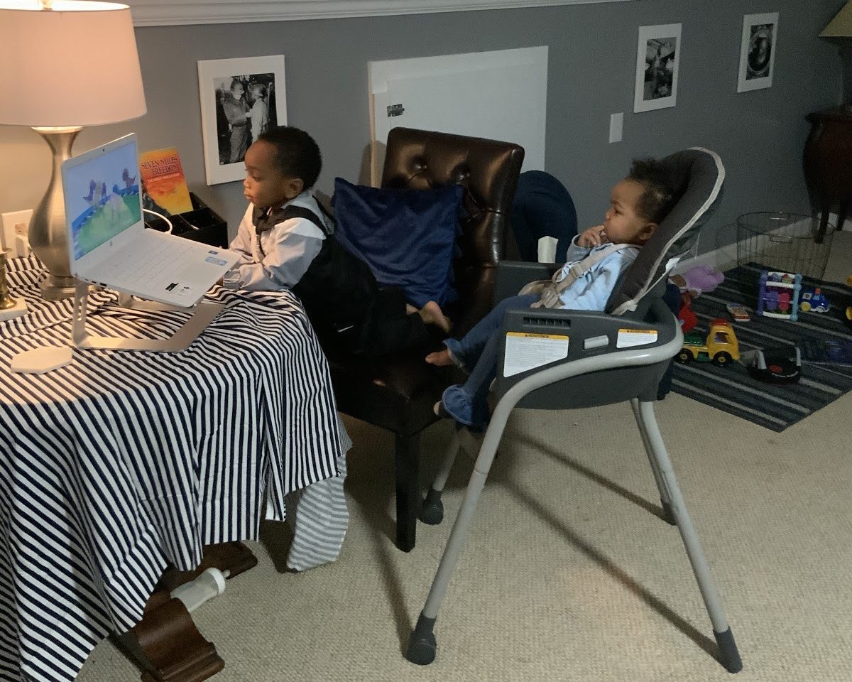 Children in playroom